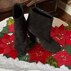 rag & bone Black Suede Heeled Boots